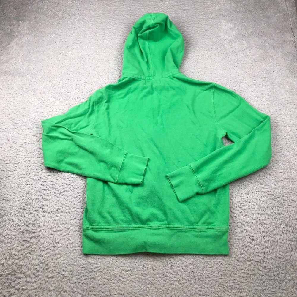 Polo Ralph Lauren Hoodie Mens S Green Knit Cotton Full Zip Hoodie Jacket *FLaw